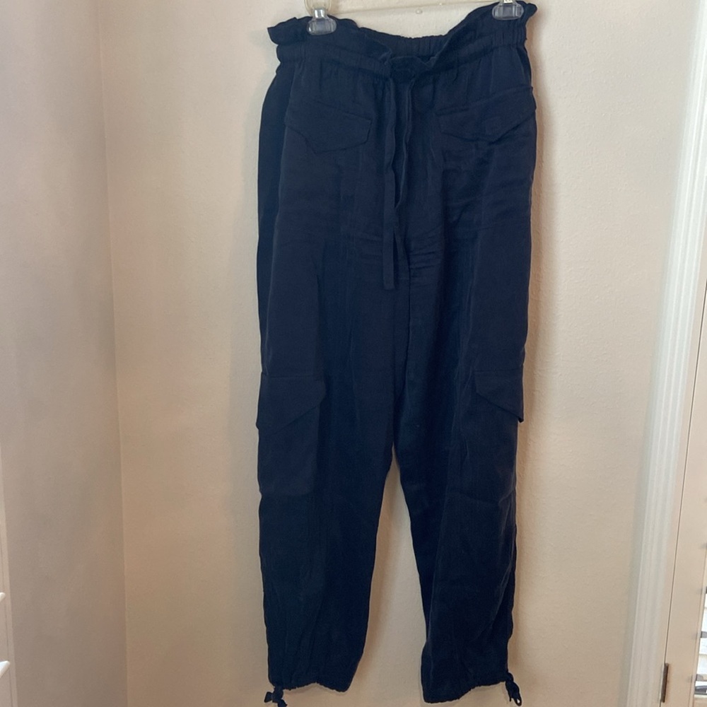 Ganni Washed Twill Satin Pants - Picture 7 of 9